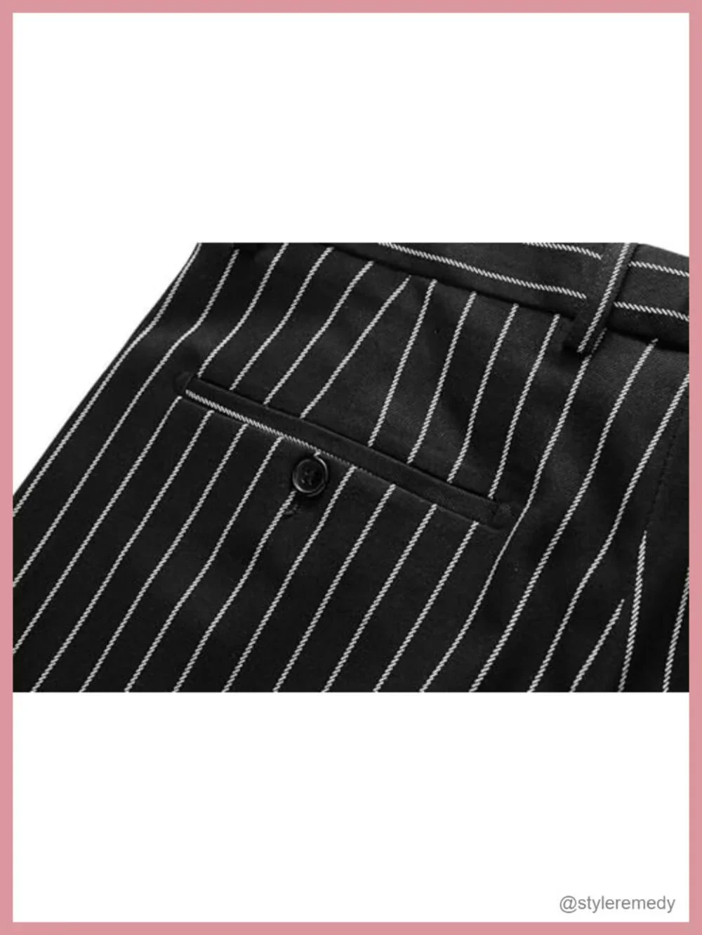 Mens Slim Fit Striped Dress Pants Stretch Tapered Flat Front Trousers